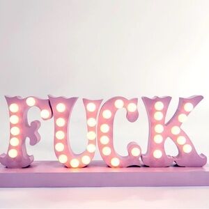 ISO - Dolls Kill Pink Light-Up Sign